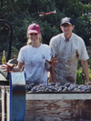 Joe and Kristy, sticky harvest